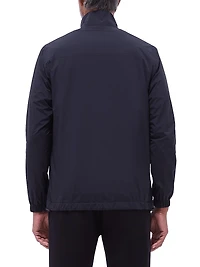 Reversible Stand Collar Zip-Front Jacket