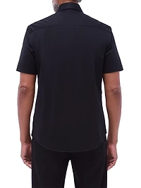 Miles Stretch Cotton Button-Front Shirt