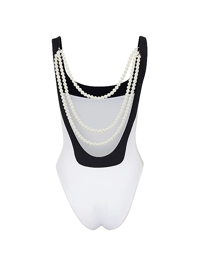 Cecil with Pearls One Piece Swimsuits