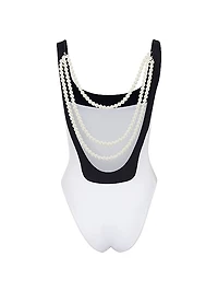 Cecil with Pearls One Piece Swimsuits