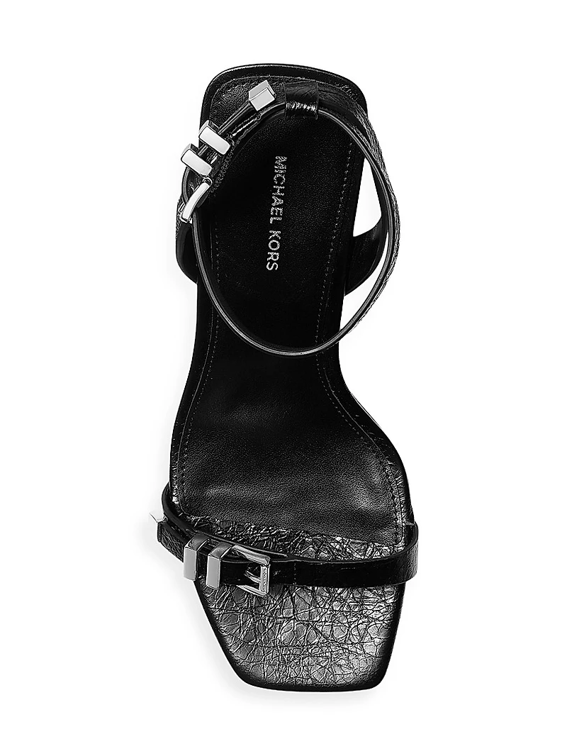 Darrington 75MM Leather Stiletto Sandals
