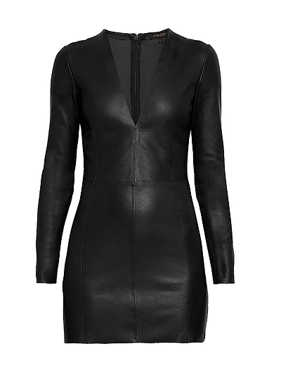 Demeter Stretch Leather Dress