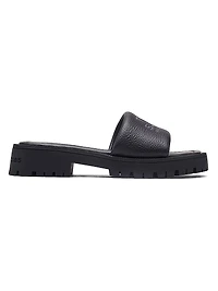 The Slide Leather Sandals