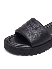 The Slide Leather Sandals