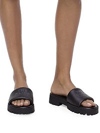 The Slide Leather Sandals