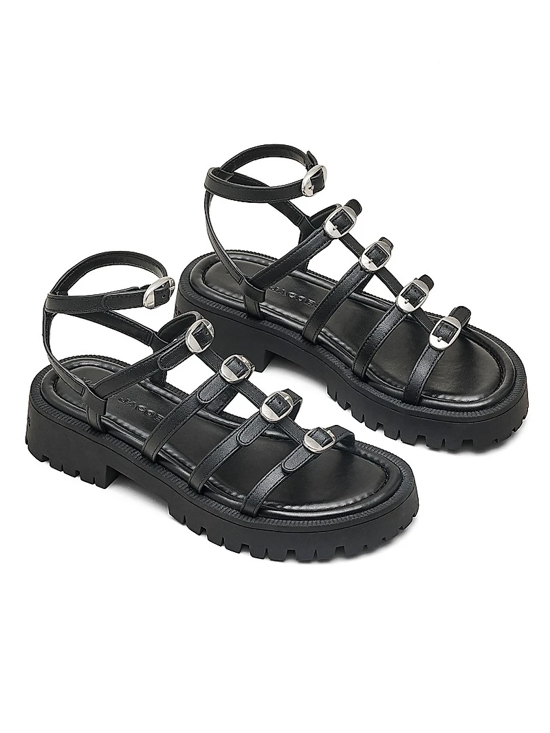 Kiki Leather Gladiator Sandals