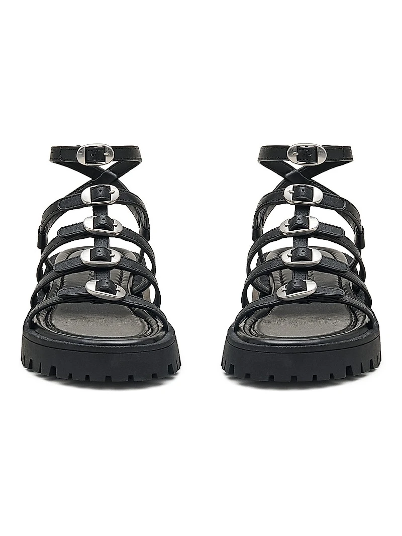 Kiki Leather Gladiator Sandals