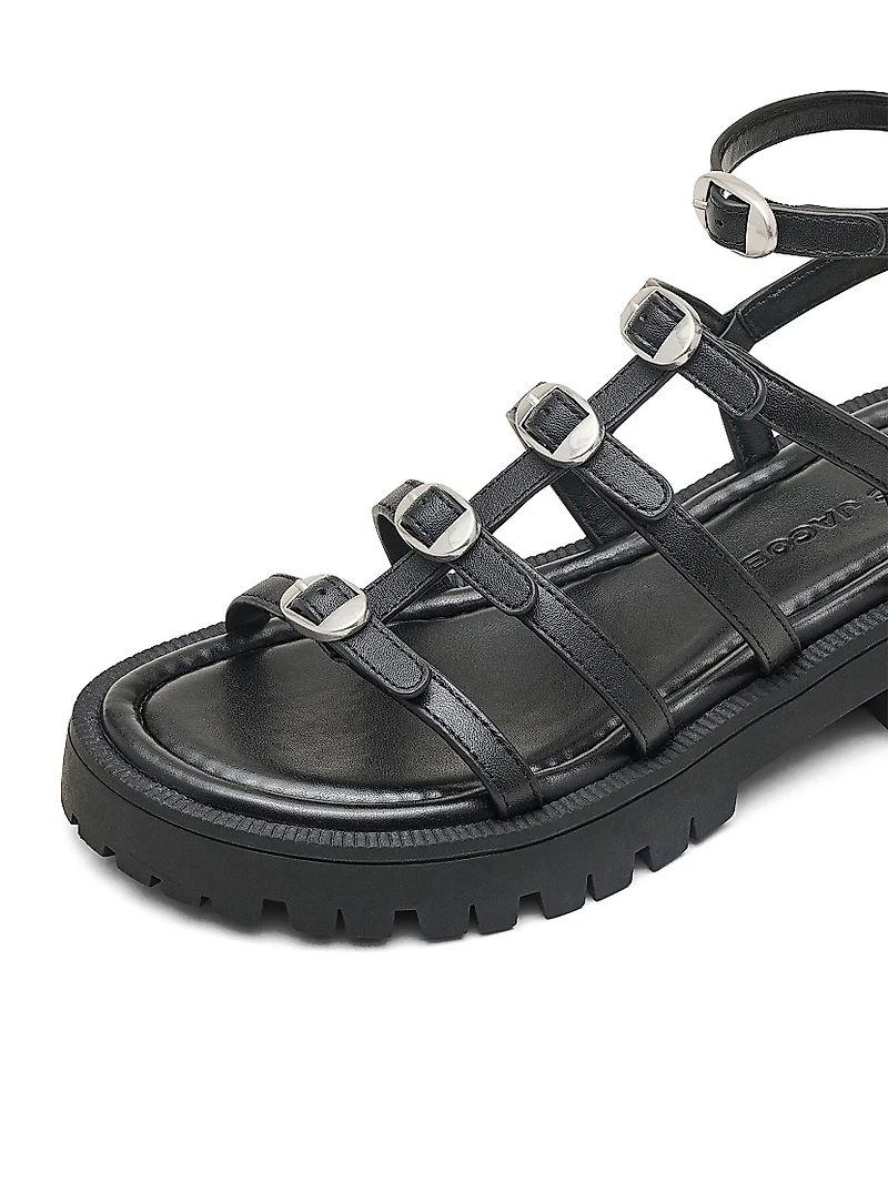 Kiki Leather Gladiator Sandals