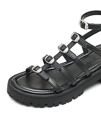 Kiki Leather Gladiator Sandals