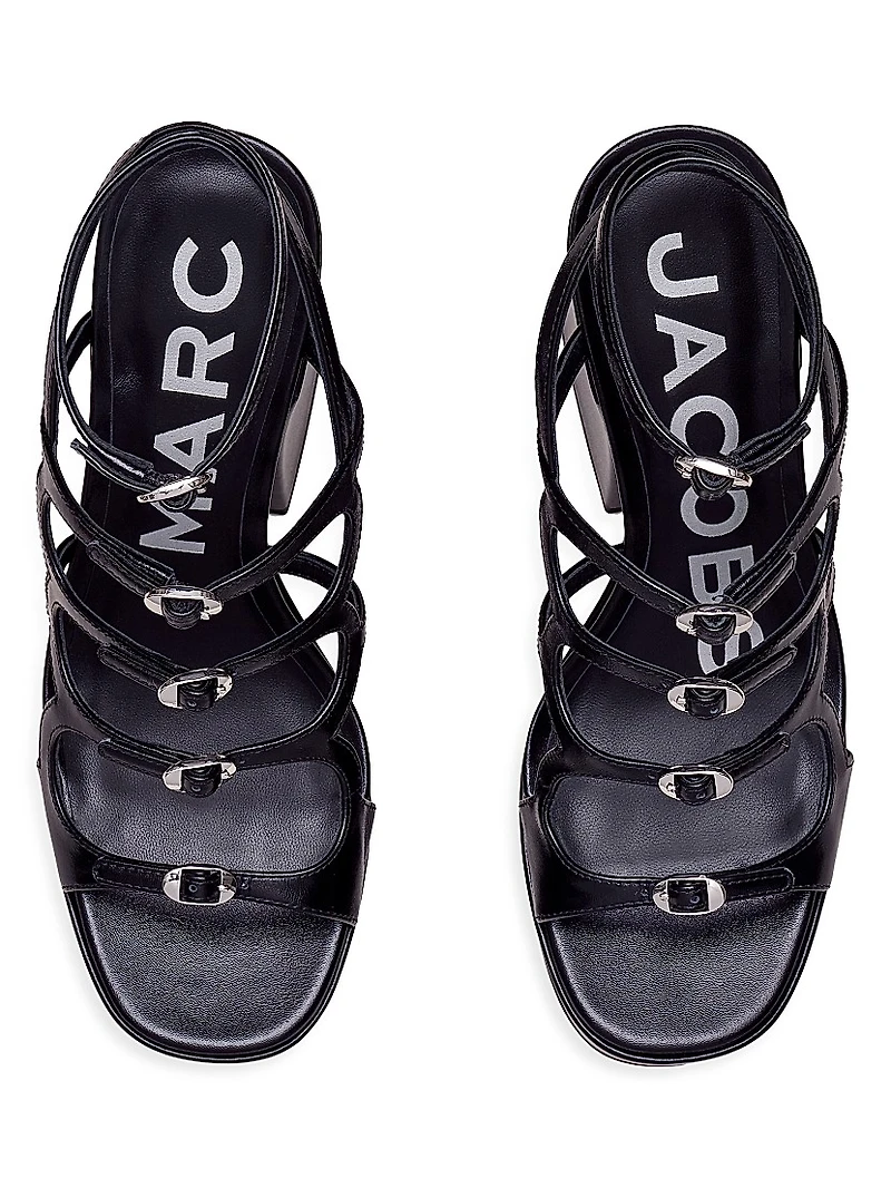 Kiki Leather Platform Pump Sandals