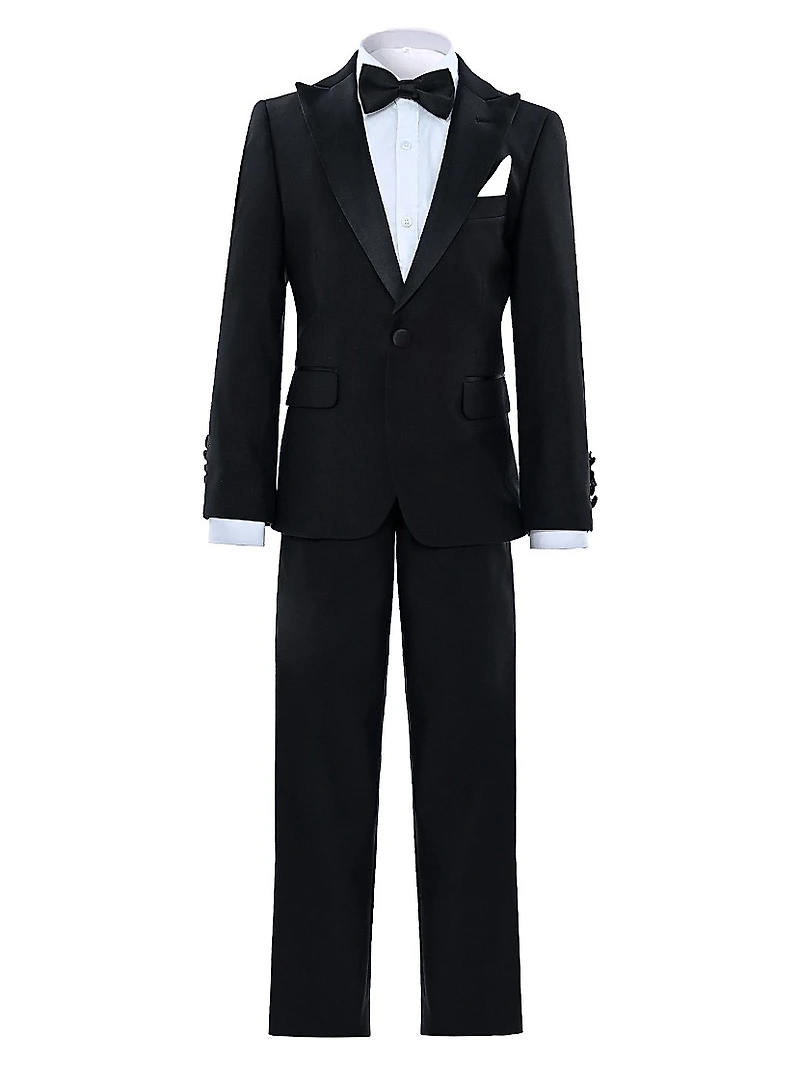 Baby Boy's, Little Boys & Boy's Peak Lapel Wool Suit