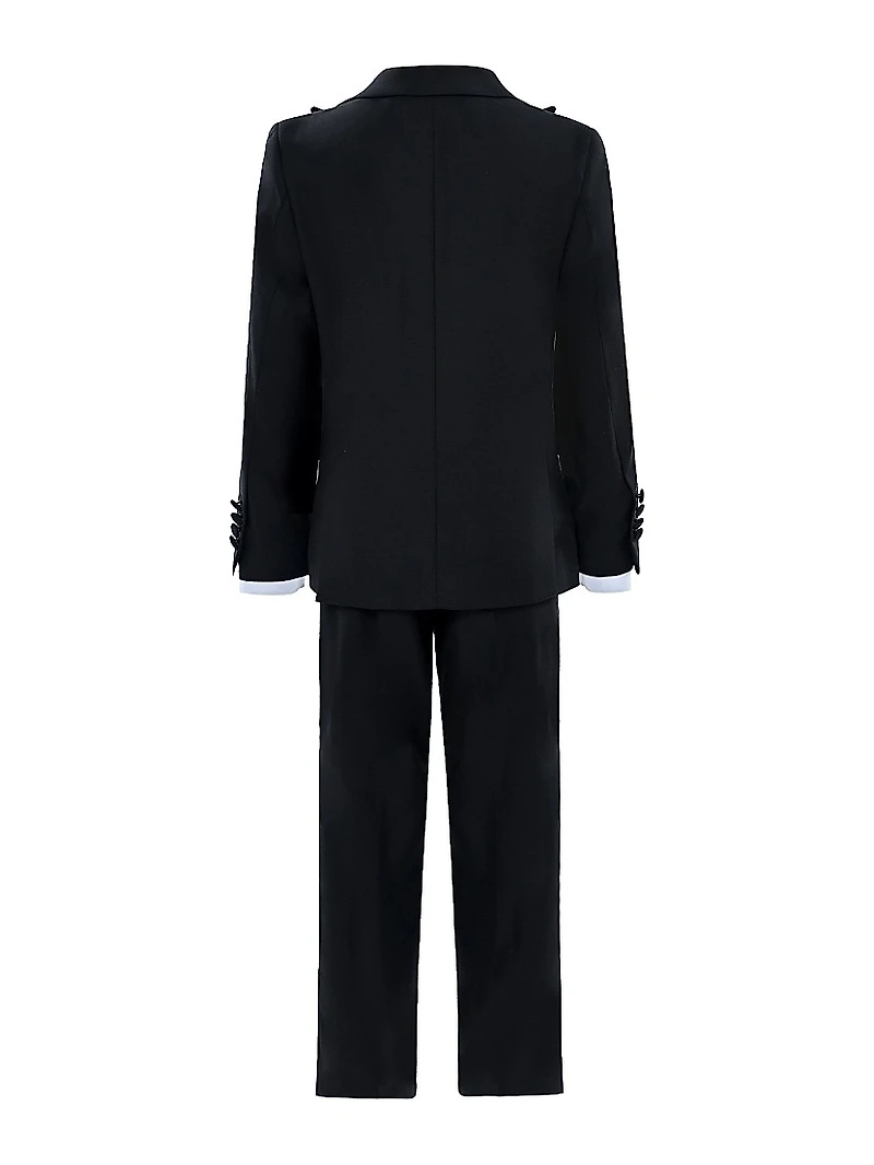 Baby Boy's, Little Boys & Boy's Peak Lapel Wool Suit