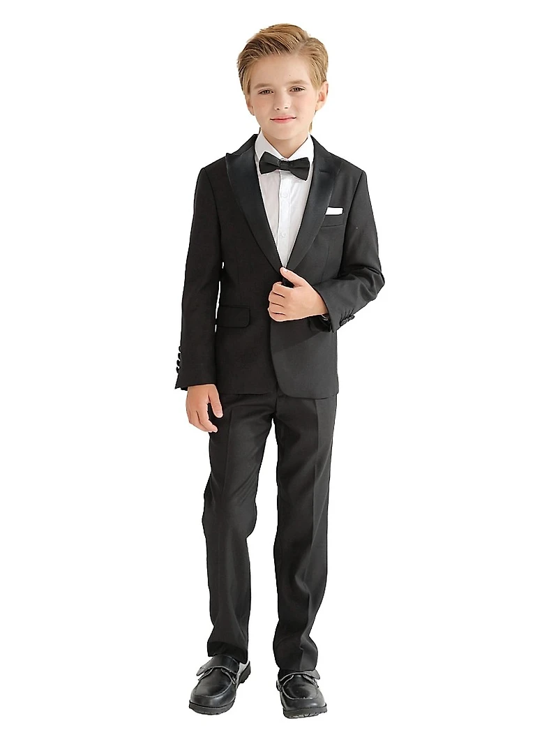 Baby Boy's, Little Boys & Boy's Peak Lapel Wool Suit