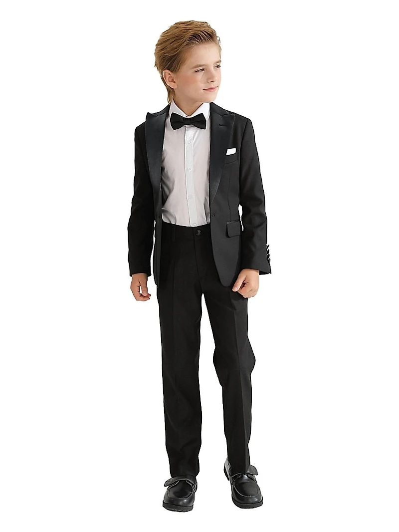 Baby Boy's, Little Boys & Boy's Peak Lapel Wool Suit