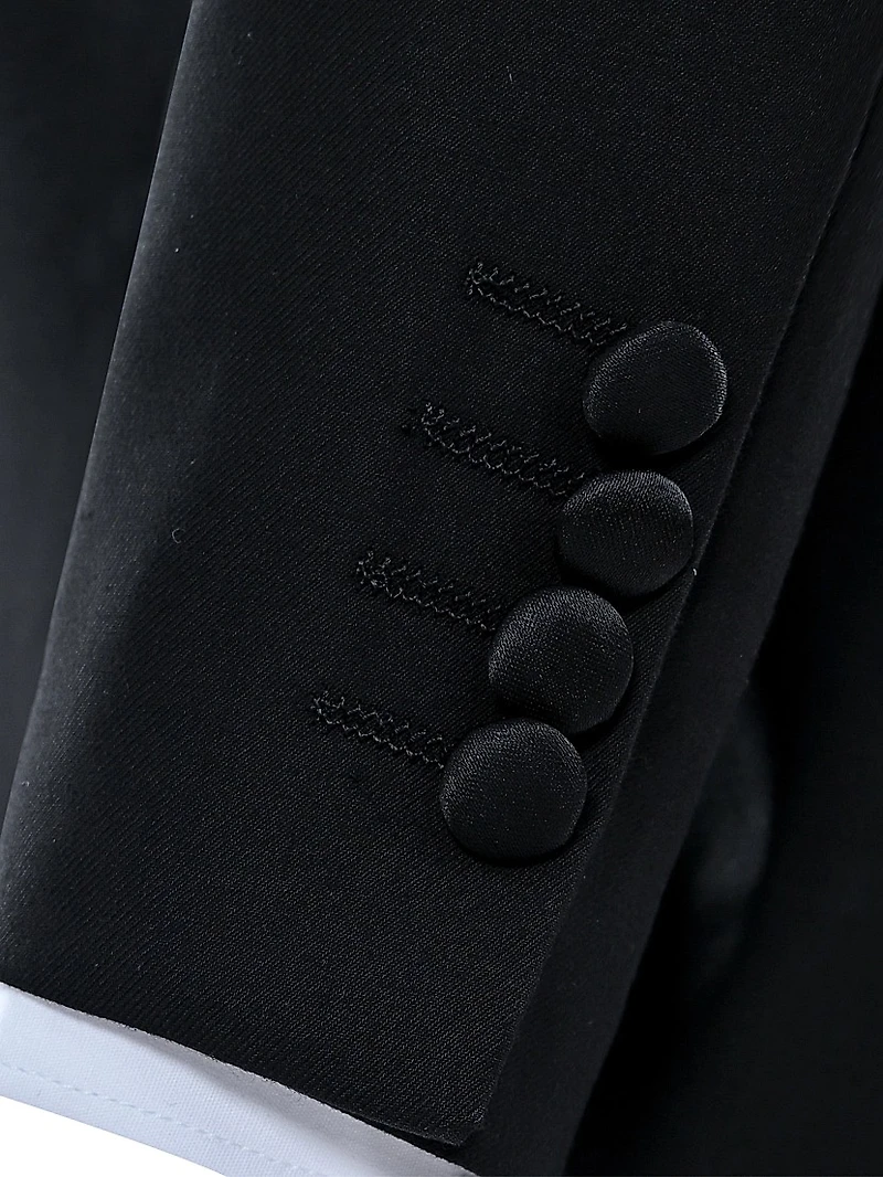 Baby Boy's, Little Boys & Boy's Peak Lapel Wool Suit