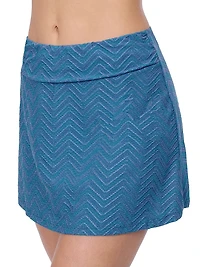 Chevron Stretch Swim Skirt