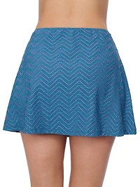 Chevron Stretch Swim Skirt