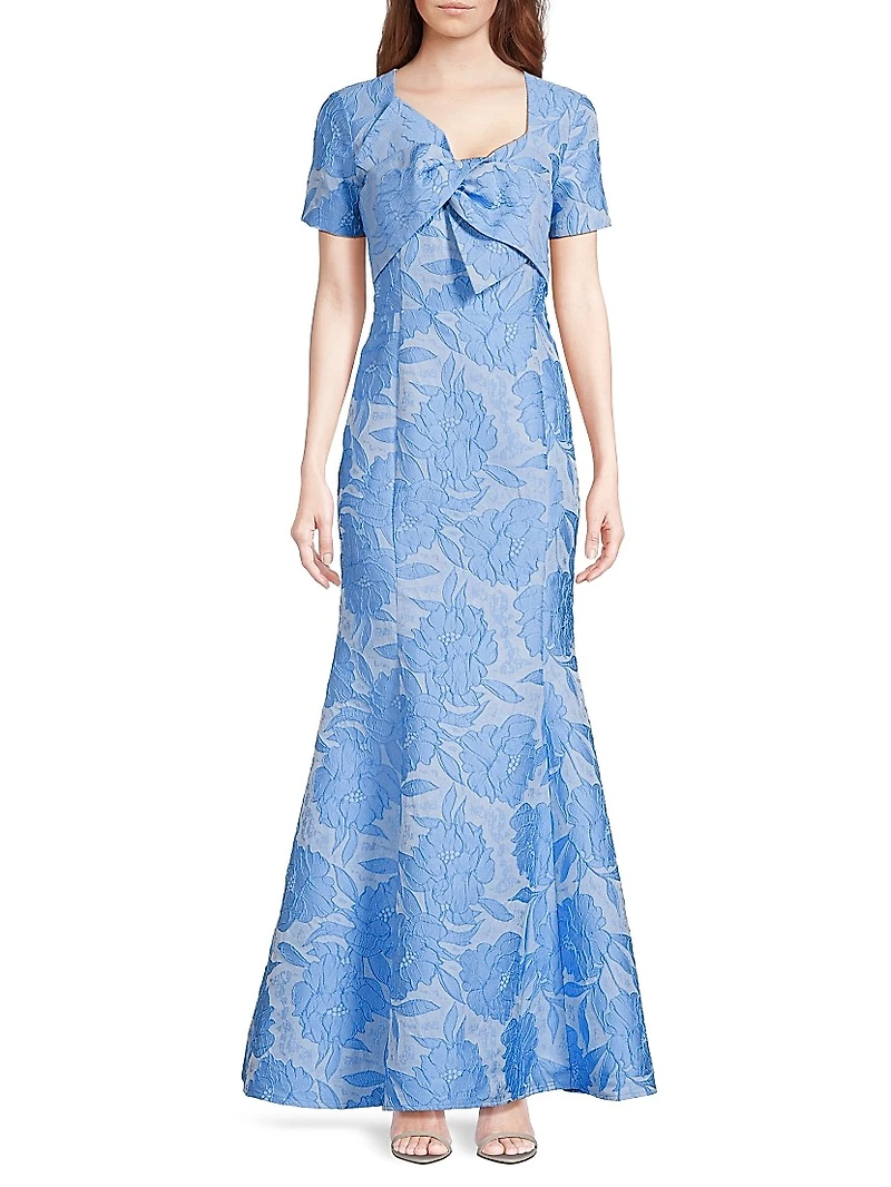 Jacquard Bow Gown