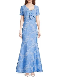 Jacquard Bow Gown