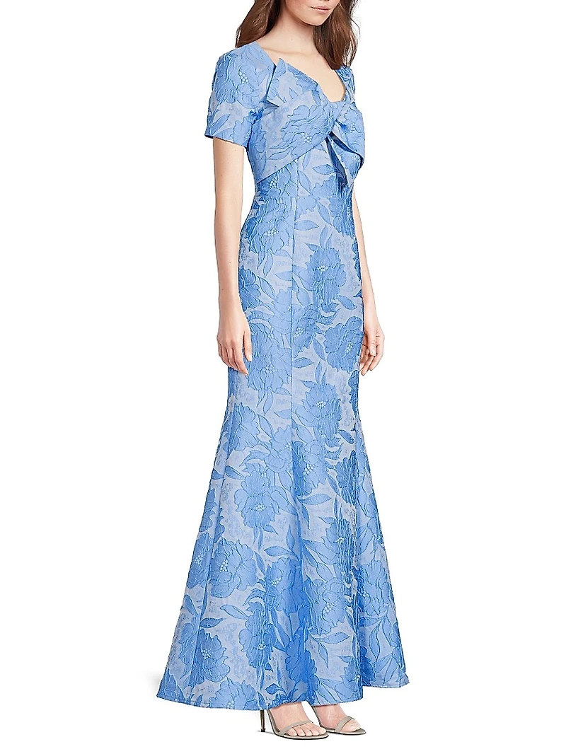 Jacquard Bow Gown
