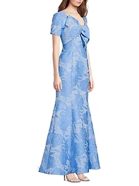 Jacquard Bow Gown