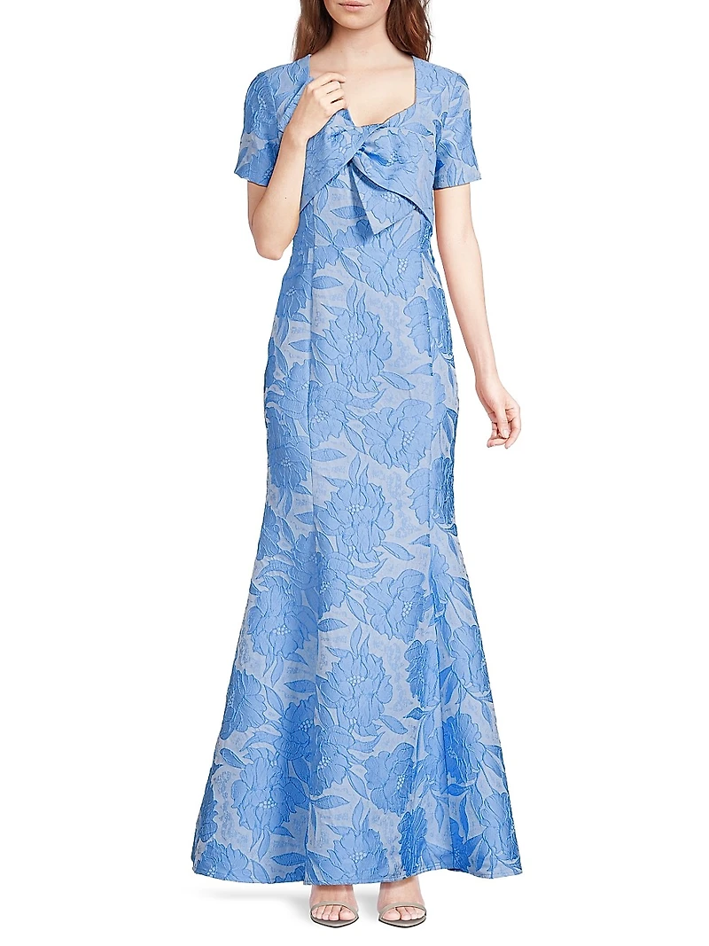 Jacquard Bow Gown