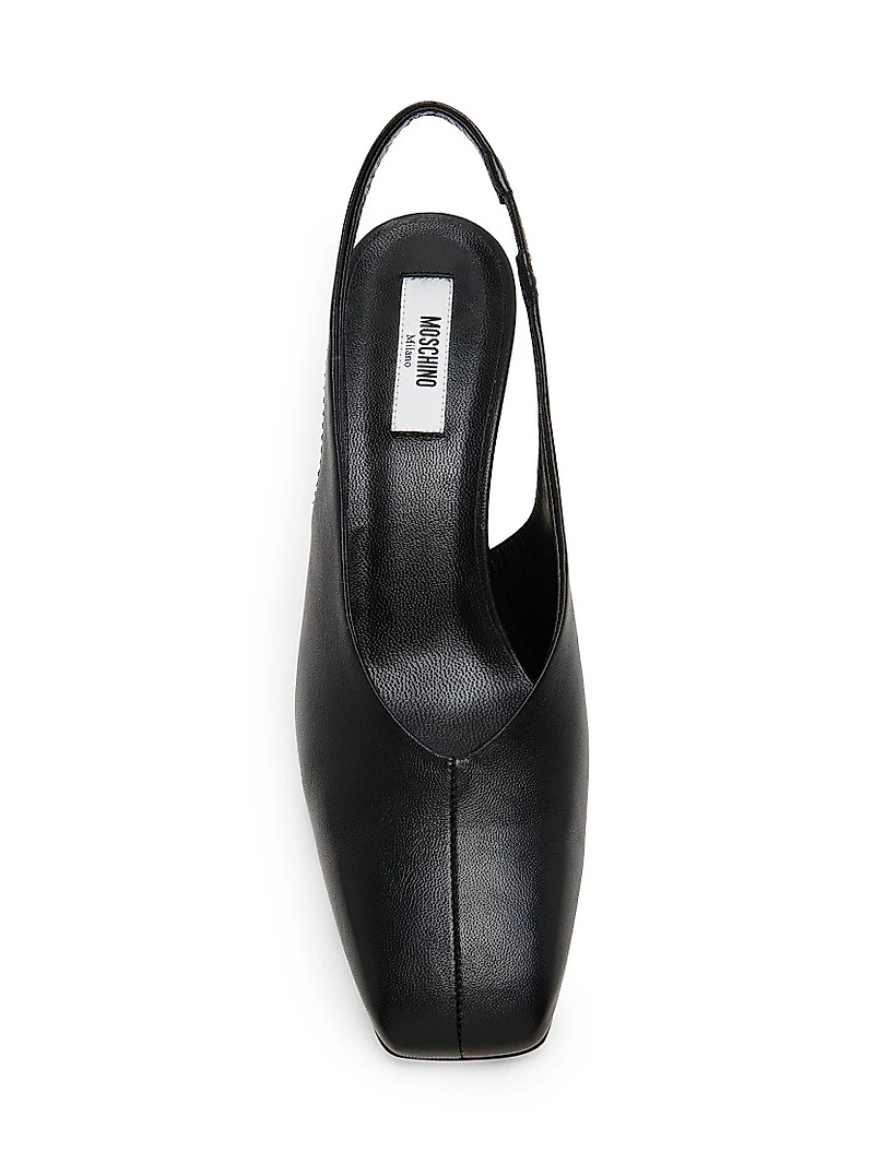 Carla 55MM Leather Slingback Pumps