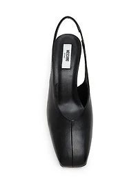 Carla 55MM Leather Slingback Pumps