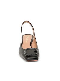50MM Leather Slingback Pumps