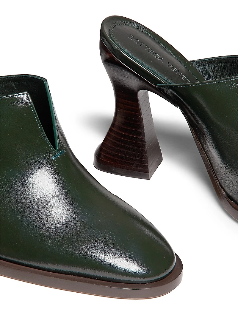 Cha-Cha Leather Mule Pumps