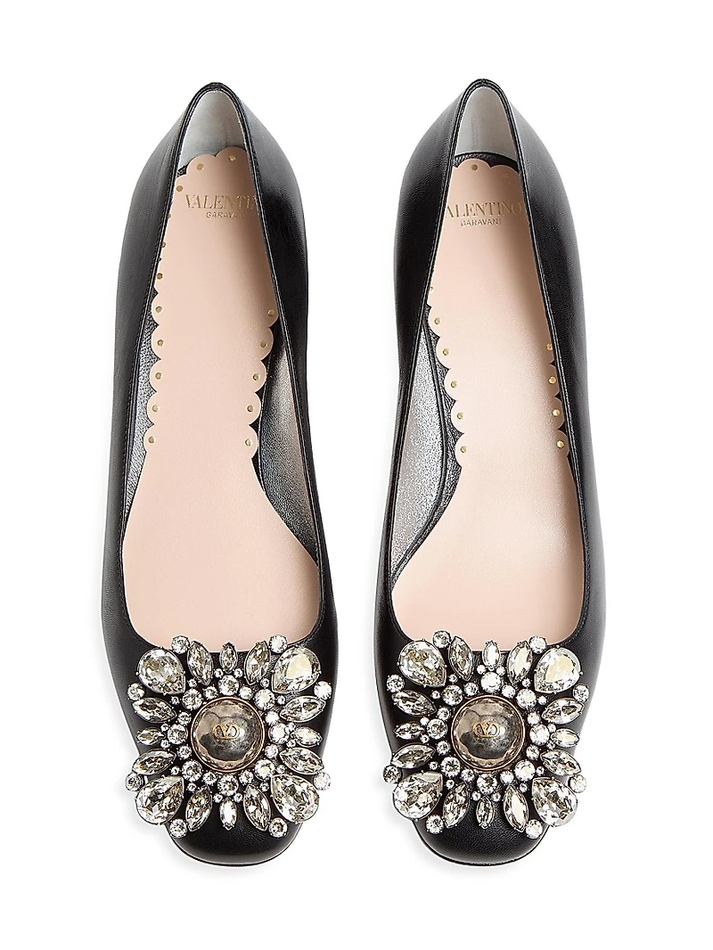 Preshoes Kidskin Crystals 45MM Pumps