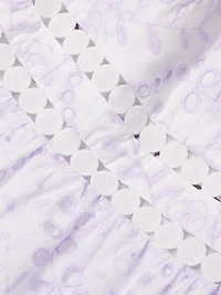 Tiah Eyelet Midi-Dress