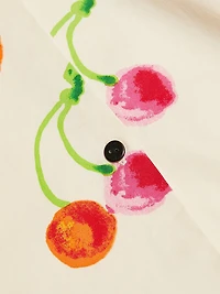 This Time Cherry Print Vest Minidress