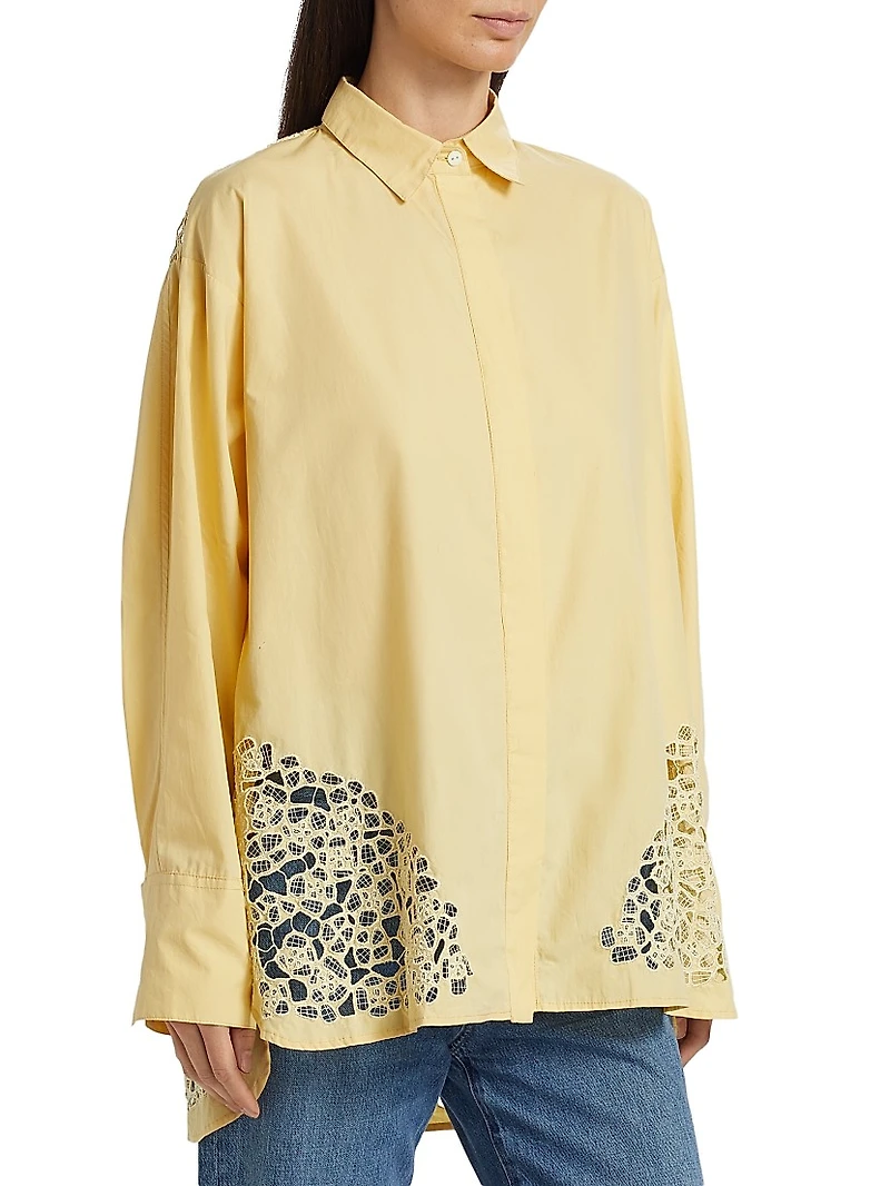 This Time Panelled Lace Shirt