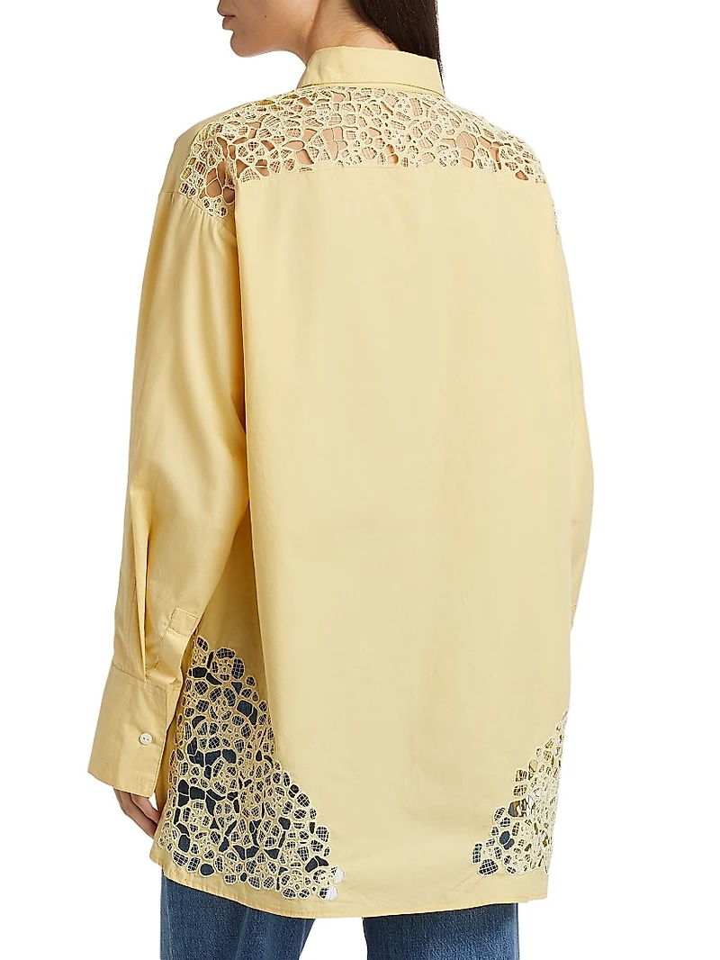 This Time Panelled Lace Shirt