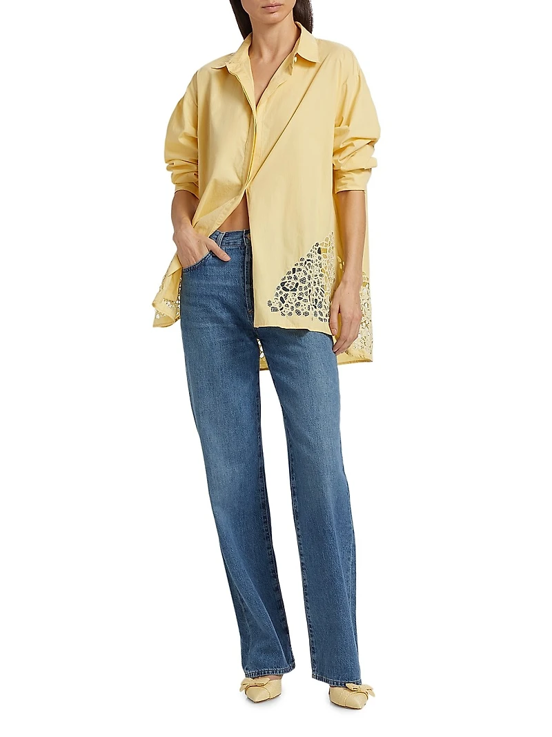 This Time Panelled Lace Shirt