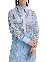 This Time Flat Collar Lace Shirt