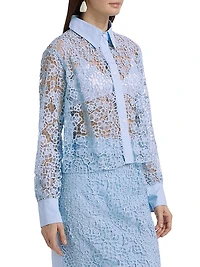 This Time Flat Collar Lace Shirt