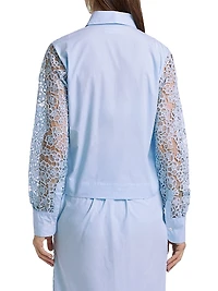 This Time Flat Collar Lace Shirt