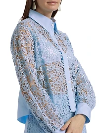 This Time Flat Collar Lace Shirt