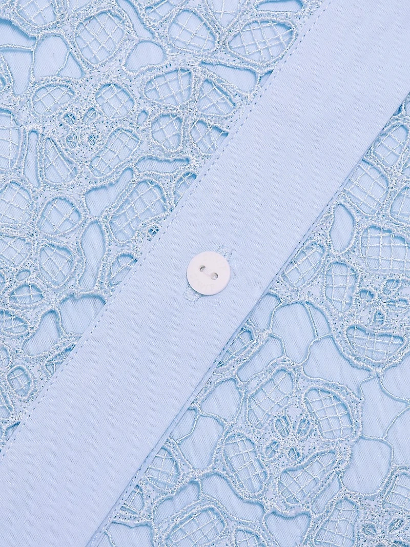 This Time Flat Collar Lace Shirt