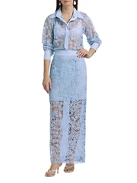 This Time Flat Collar Lace Shirt