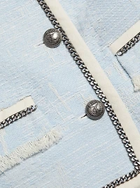 Lark Collarless Tweed Jacket