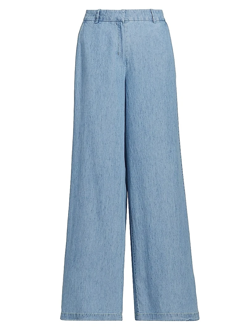 Claude Denim Wide-Leg Pants