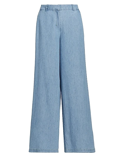 Claude Denim Wide-Leg Pants