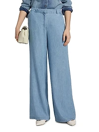 Claude Denim Wide-Leg Pants