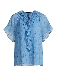Prism Floral Ruffled Blouse
