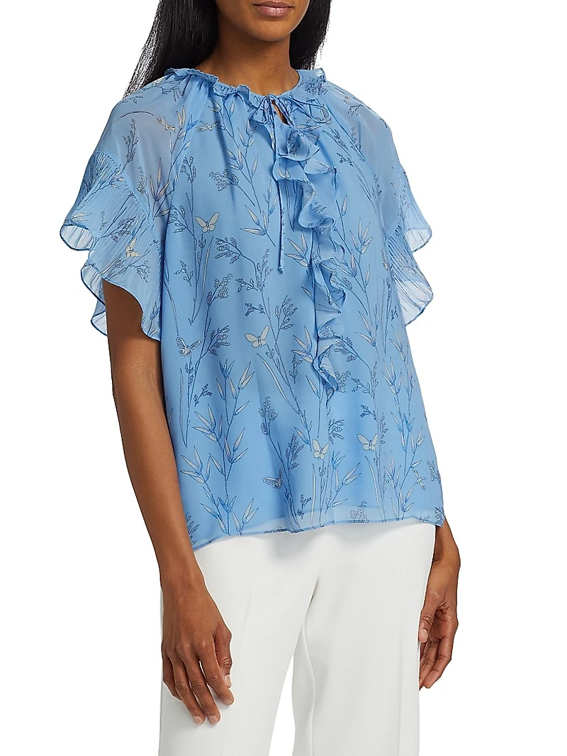 Prism Floral Ruffled Blouse