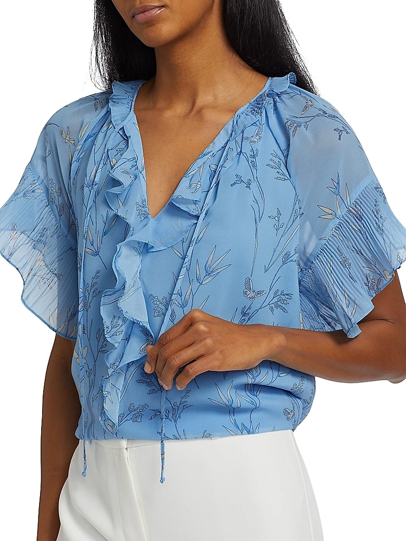 Prism Floral Ruffled Blouse