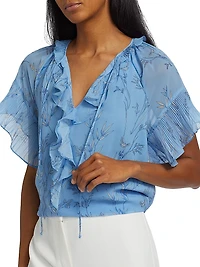 Prism Floral Ruffled Blouse